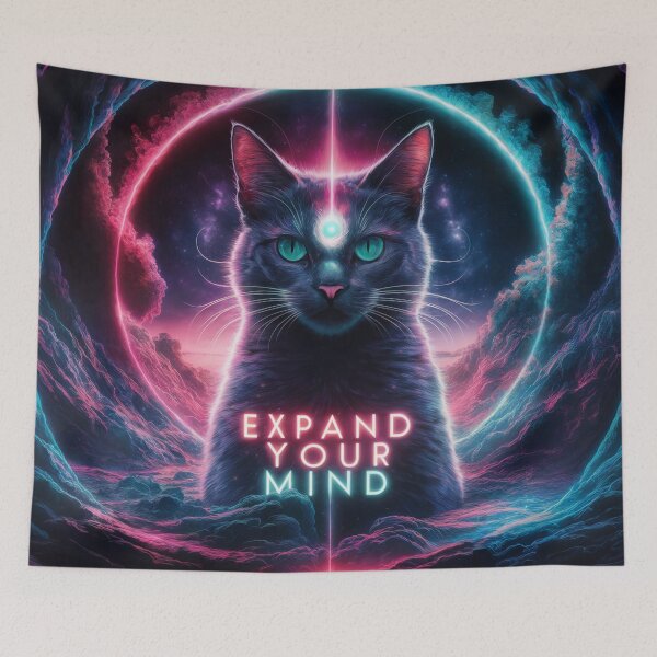 Item preview, Funny Psychedelic Cat Lover Meme Art designed and sold by The People’s Punchline.