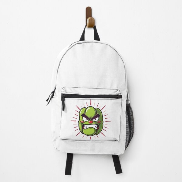 Item preview, Angry Bell Pepper – Funny Food Cartoon Character designed and sold by CrownedCanvas.