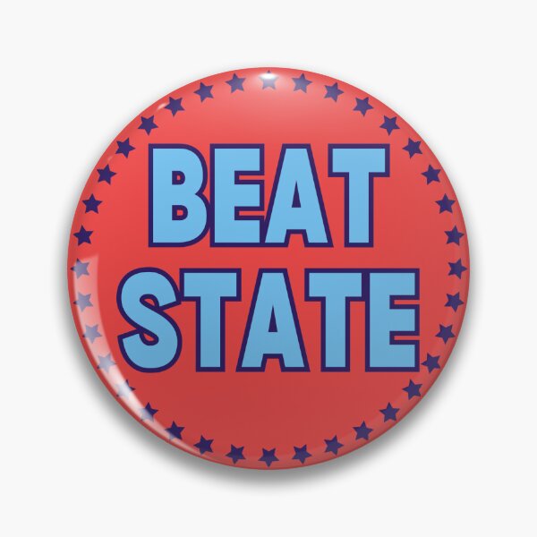 Item preview, OLE MISS BEAT STATE BUTTON designed and sold by MadamRight.