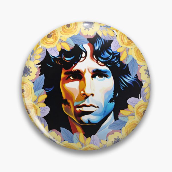 Aperçu de l'œuvre L'art floral coloré de Jim Morrison | TheAmericanPoet créée et vendue par TheAmericanPoet.