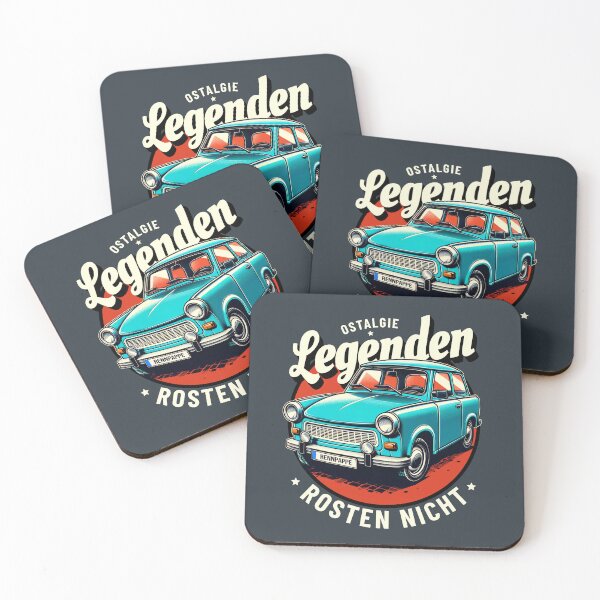 Item preview, "Ostalgie – Legends Don't Rust" GDR cult car Trabi Trabant designed and sold by Infinitee8hirts.