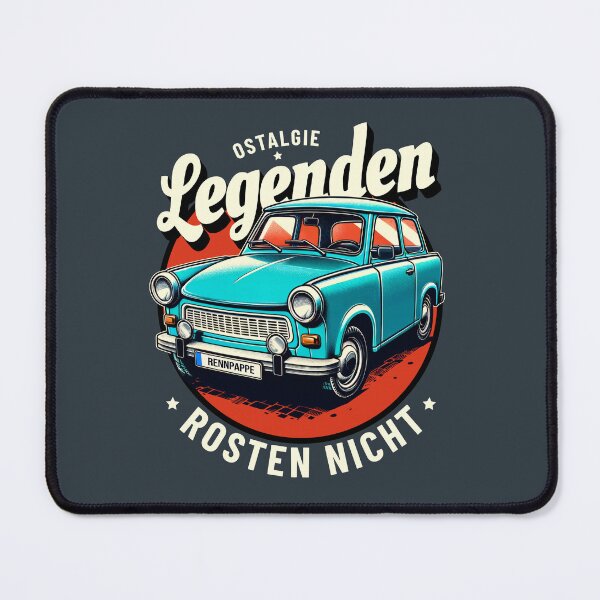 Item preview, "Ostalgie – Legends Don't Rust" GDR cult car Trabi Trabant designed and sold by Infinitee8hirts.