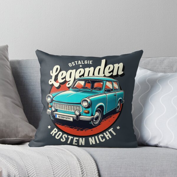 Item preview, "Ostalgie – Legends Don't Rust" GDR cult car Trabi Trabant designed and sold by Infinitee8hirts.