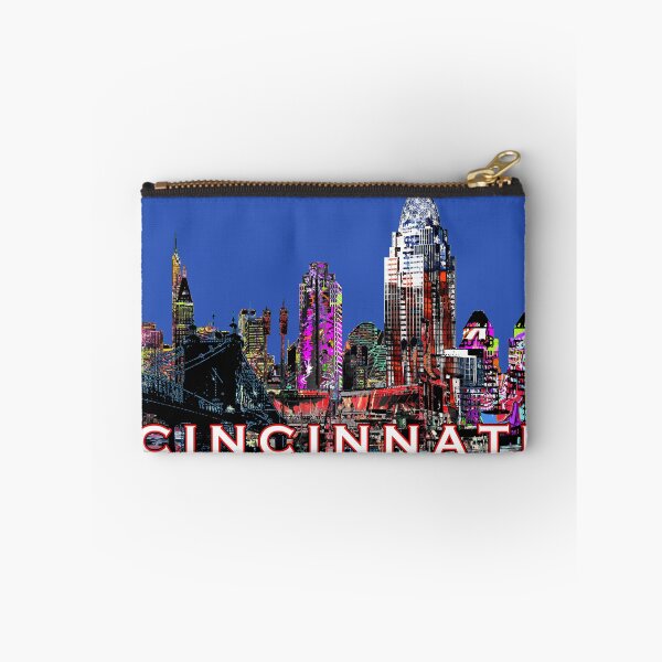 Item preview, Colorful Cincinnati Skyline – Neon Graffiti Street Art designed and sold by Phat Dog Designs .