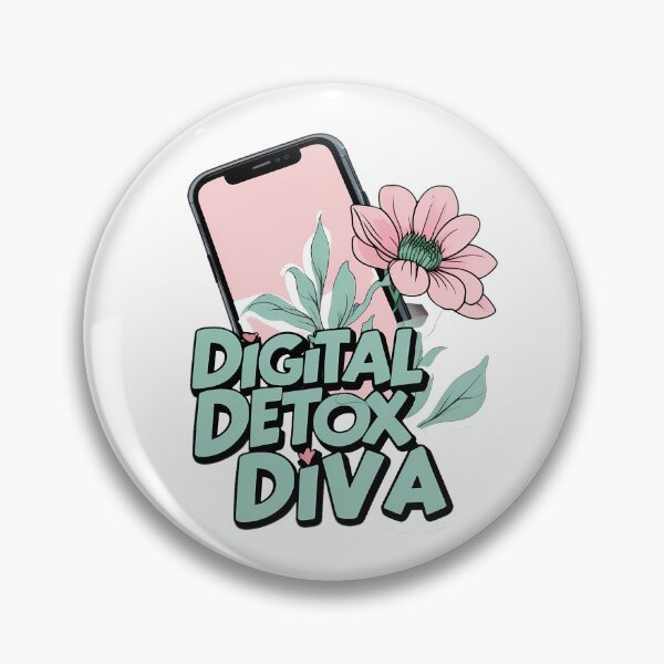 Item preview, Digital Detox Diva: Tech Blooms designed and sold by zoughlal.