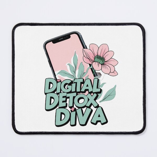 Item preview, Digital Detox Diva: Tech Blooms designed and sold by zoughlal.