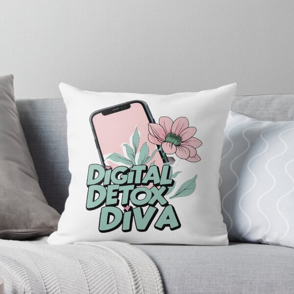 Item preview, Digital Detox Diva: Tech Blooms designed and sold by zoughlal.