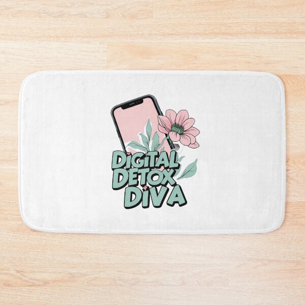 Item preview, Digital Detox Diva: Tech Blooms designed and sold by zoughlal.