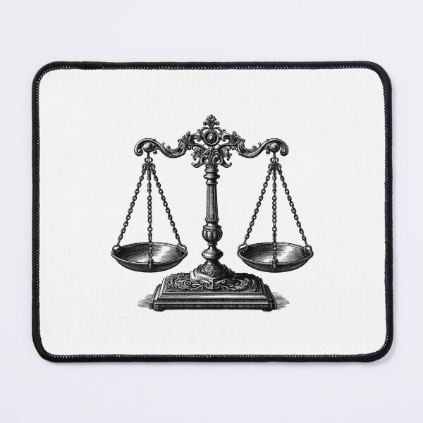 Item preview, Equitable Symbol Dark Scales of Justice as a Emblem of Fairness designed and sold by NTGUILTY.