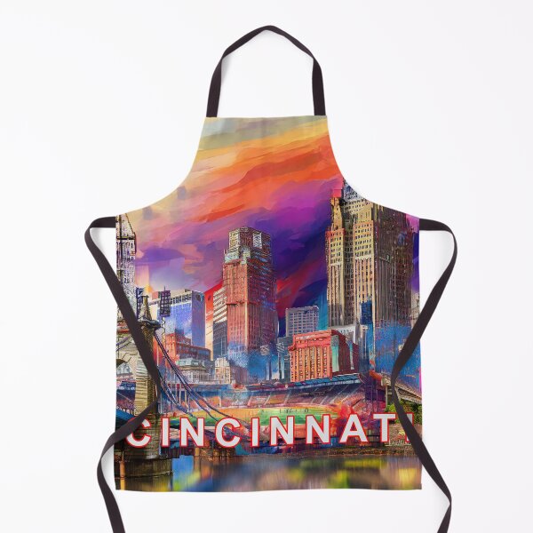 Item preview, Vibrant Cincinnati Skyline – Urban Graffiti Street Art designed and sold by Phat Dog Designs .
