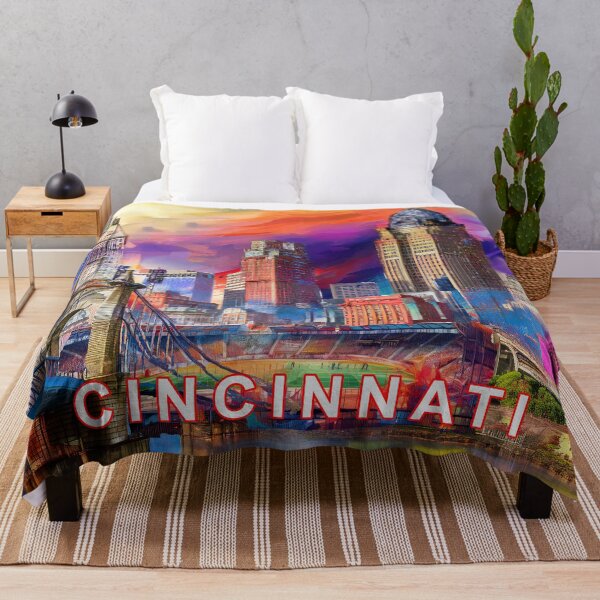 Item preview, Vibrant Cincinnati Skyline – Urban Graffiti Street Art designed and sold by Phat Dog Designs .