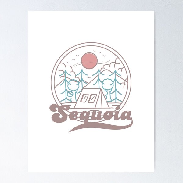 Item preview, Pegatina clásica para camiseta con dibujo del parque estatal nacional Sequoia designed and sold by ThinkNature!.