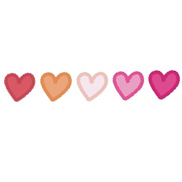 Imagen de la obra Banderas de corazones pastel sáficas de Domiska