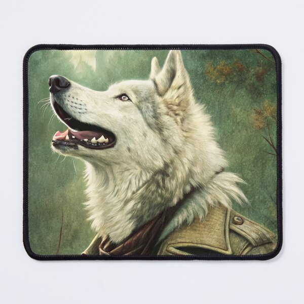 Item preview, Victorian Husky Gentleman Walk Moody Romantic Night Dog designed and sold by NuttyAnimals.