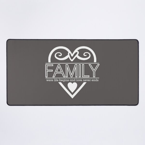 Item preview, “Family: Where Life Begins and Love Never Ends – Inspirational Quote Design” designed and sold by Building60media.