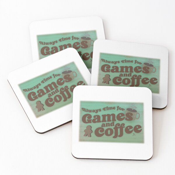 Item preview, Time for Coffee and Games Fun Vintage Art Design designed and sold by mytshirtfort.