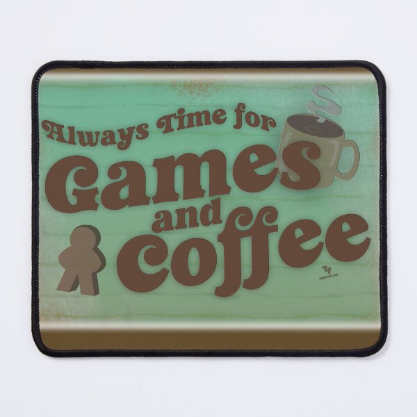 Item preview, Time for Coffee and Games Fun Vintage Art Design designed and sold by mytshirtfort.