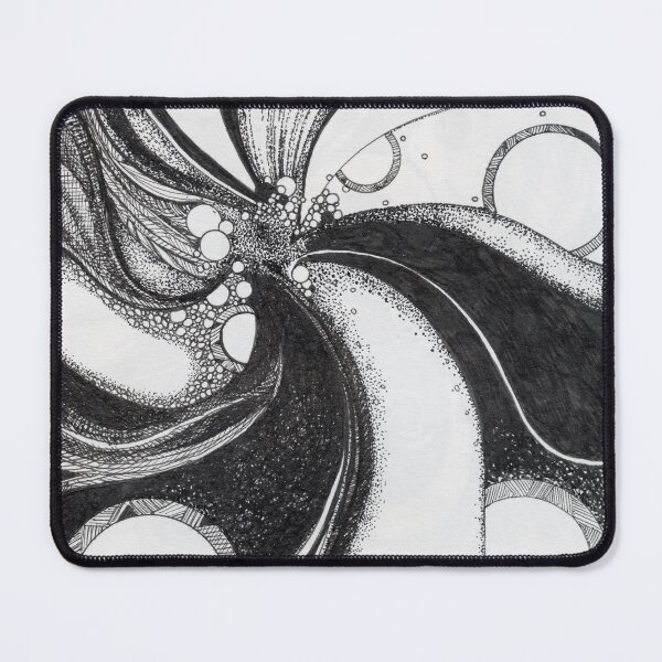 Item preview, Whirl – Ink Drawing of Flowing Bubbles & Rotating Currents designed and sold by DanielleJScott.com.