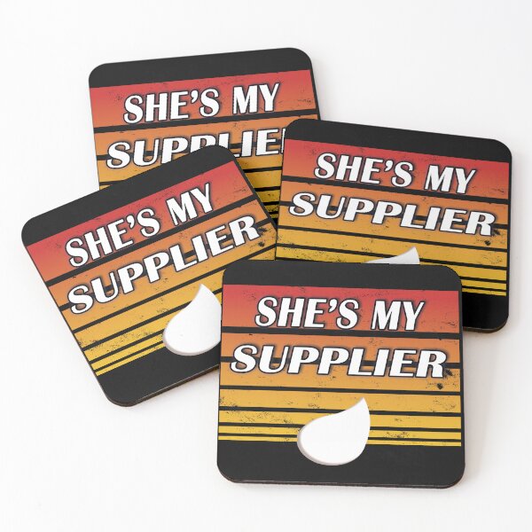 Item preview, She's my supplier (orange distressed) designed and sold by WordyDreams.