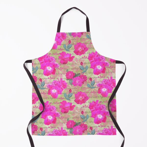 Item preview, Rose Water Recipe Pink Roses on Green c8c790 designed and sold by Art in My Loft.