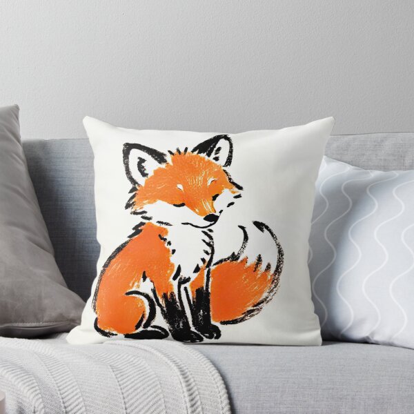 Item preview, Playful Fox Ink Sketch designed and sold by SunkenCost.