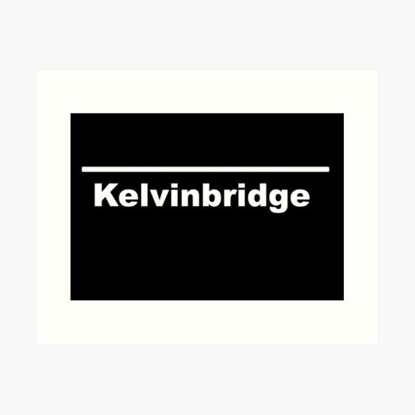 Artikel-Vorschau von Geo3Doodles U-Bahnstation Glasgow (Kelvinbridge) im NYC-Stil, designt und verkauft von Geo3doodles.
