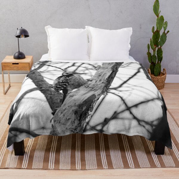 Item preview, Almost done. White-backed woodpecker bw designed and sold by Jouko Lehto Photography.