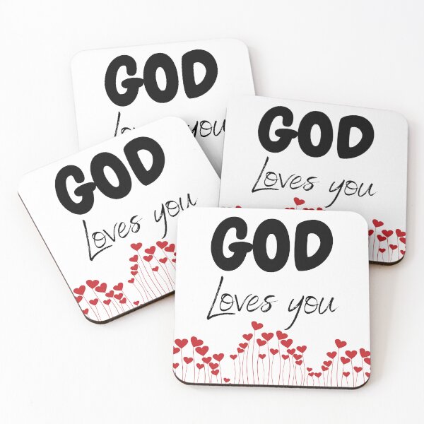 Item preview, God loves you designed and sold by SacredSoulCraft.