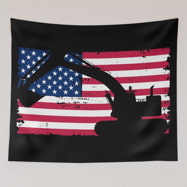 Item preview, Excavator League American Flag Edition designed and sold by muskitt.