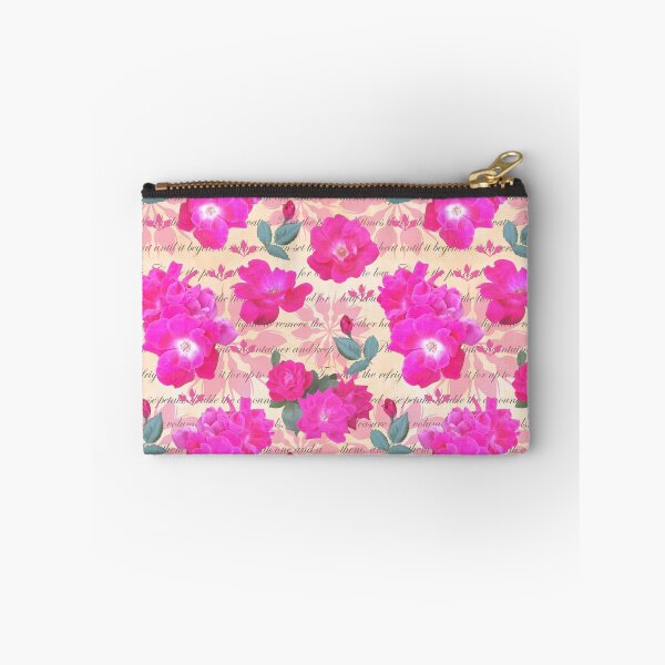 Item preview, Rose Water Recipe Pink Roses on Peach fff1e1 designed and sold by Art in My Loft.