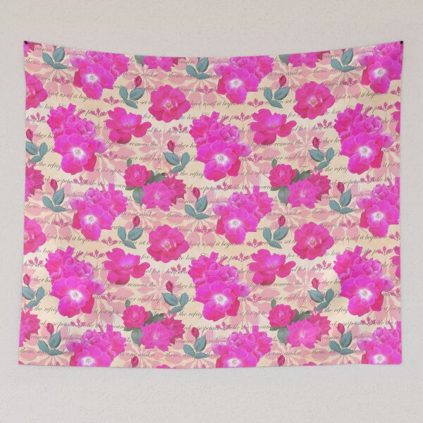 Item preview, Rose Water Recipe Pink Roses on Peach fff1e1 designed and sold by Art in My Loft.