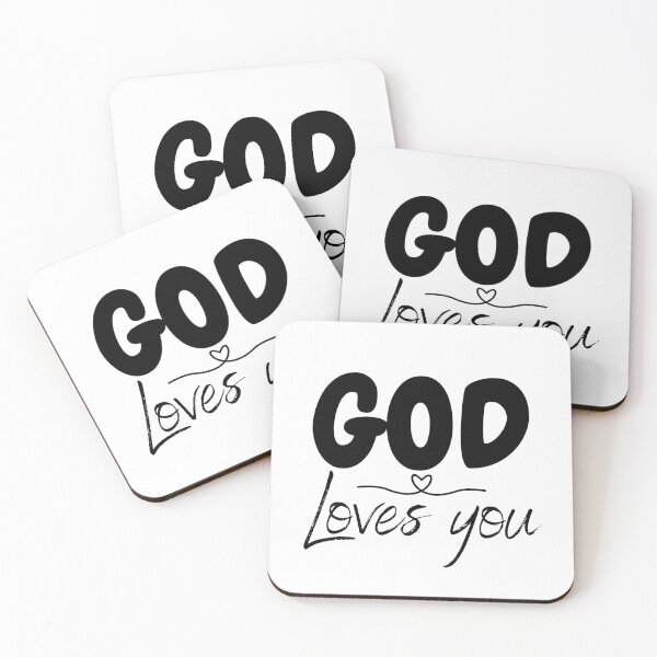 Item preview, God loves you designed and sold by SacredSoulCraft.
