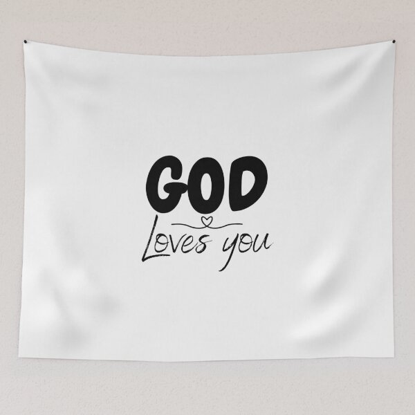 Item preview, God loves you designed and sold by SacredSoulCraft.