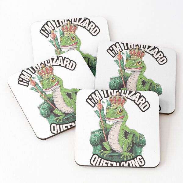 Item preview, I’m the Lizard Queen/King – Funny Reptile Lover Design designed and sold by Petpixy.