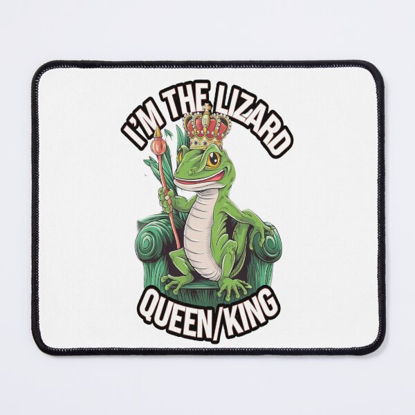 Item preview, I’m the Lizard Queen/King – Funny Reptile Lover Design designed and sold by Petpixy.