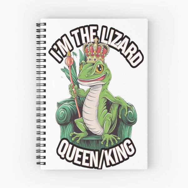 Item preview, I’m the Lizard Queen/King – Funny Reptile Lover Design designed and sold by Petpixy.