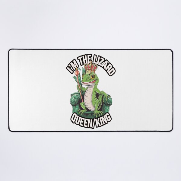 Item preview, I’m the Lizard Queen/King – Funny Reptile Lover Design designed and sold by Petpixy.