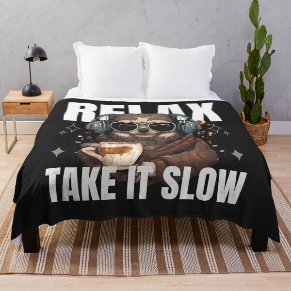 Item preview, Relax, take it slow-saying shirt-sloth shirt T-shirt designed and sold by SofiesDesign.
