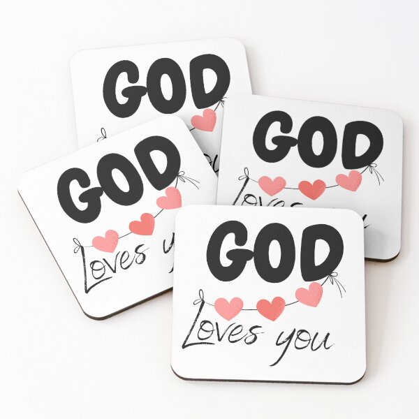 Item preview, God loves you designed and sold by SacredSoulCraft.