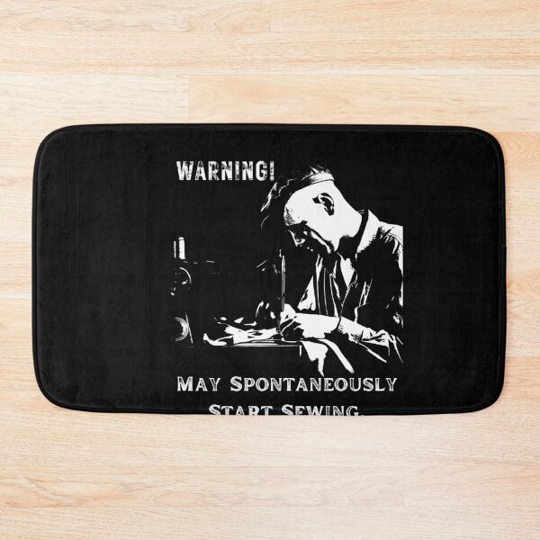Item preview, funny man sewing, fun leather crafter designed and sold by EwaVerse.