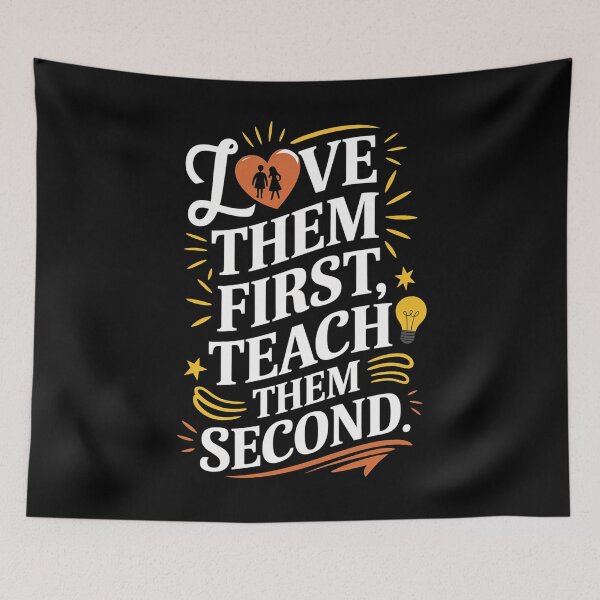 Item preview, Love Them First Teach Them Second Teacher Valentines designed and sold by Redgiant87x.