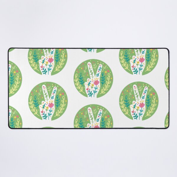 Item preview, Peace Sign with Flowers designed and sold by the-craft-shop.