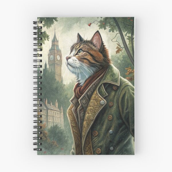 Item preview, Moody Gentleman Red Cat Victorian Era Green Suit designed and sold by NuttyAnimals.