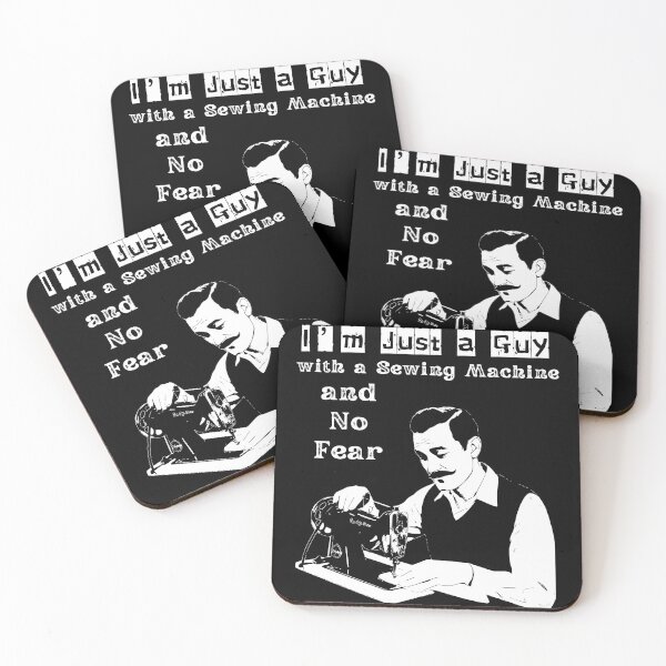 Item preview, sewing machine guy, leather crafter designed and sold by EwaVerse.