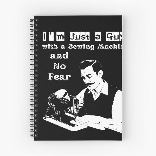 Item preview, sewing machine guy, leather crafter designed and sold by EwaVerse.