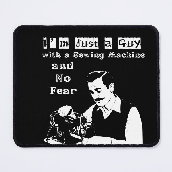 Item preview, sewing machine guy, leather crafter designed and sold by EwaVerse.