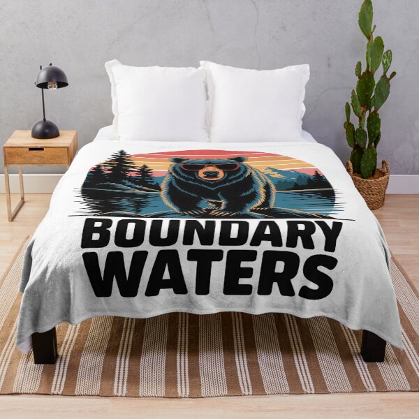 Item preview, Boundary Waters Cool Bear - Retro Wilderness Adventure designed and sold by WayoftheWater.