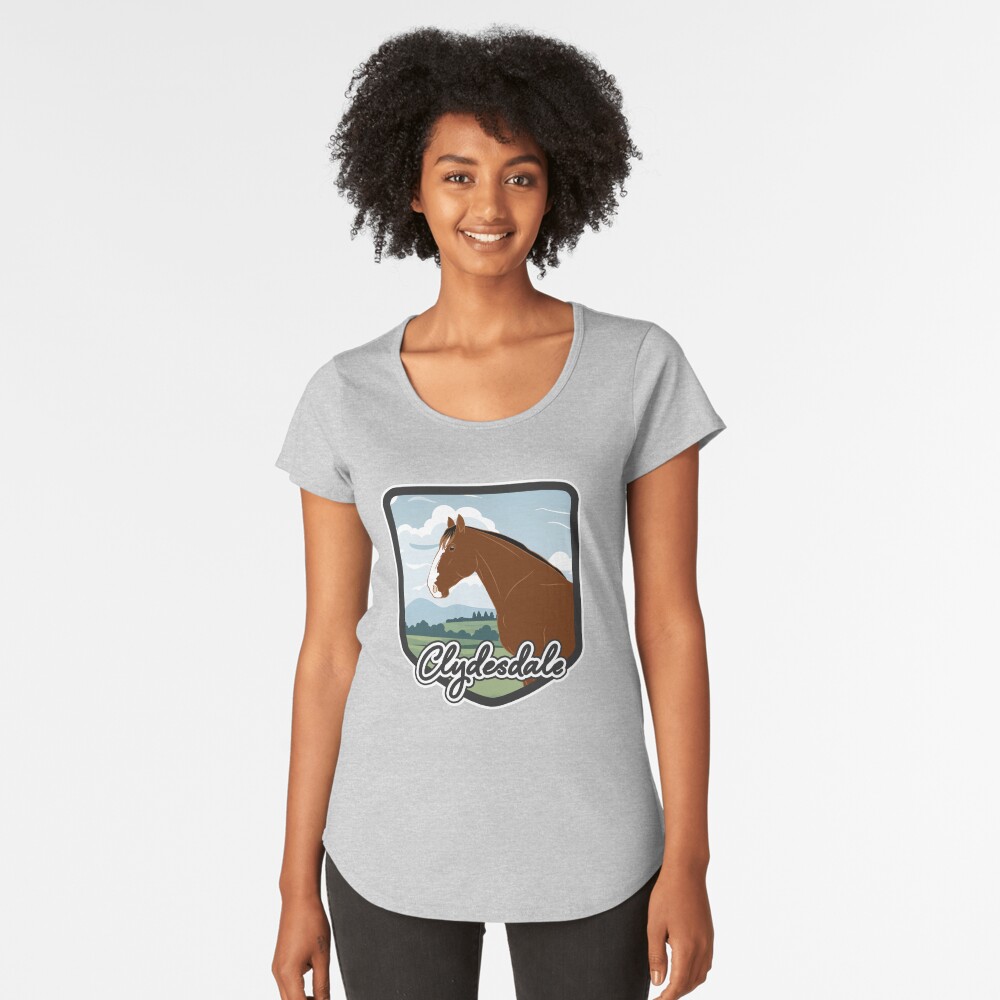 Aperçu de l'œuvre T-shirt premium échancré créée et vendue par WebEquitation.