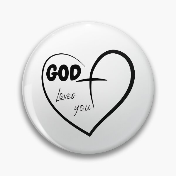 Item preview, God loves you designed and sold by SacredSoulCraft.