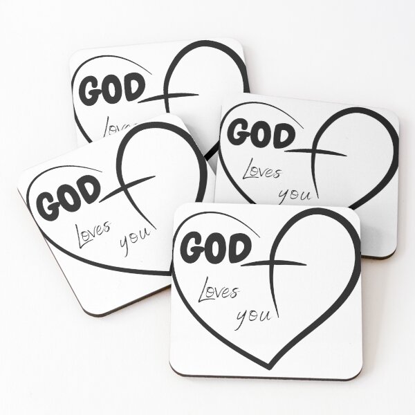 Item preview, God loves you designed and sold by SacredSoulCraft.